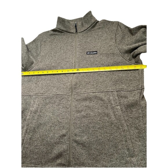 Columbia Men’s Full Zip Fleece Jacket Olive Green Size Large NWOT - Picture 7 of 9